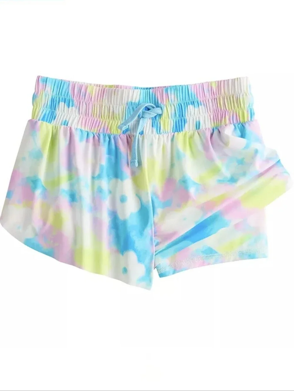 EUC Jumping Beans Racerback Tank Top And Butterfly Shorts In Floral Dye Aqua